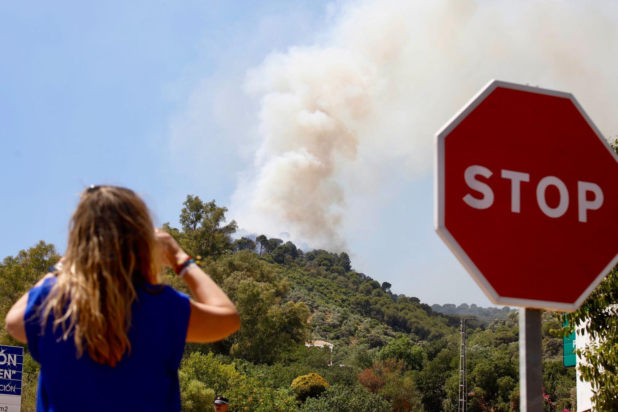 Incendio forestal en la sierra de Córdoba