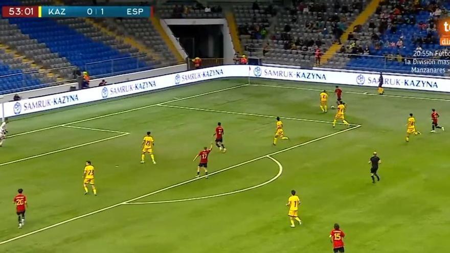 Así ha sido el gol de Diego López a Kazajistán