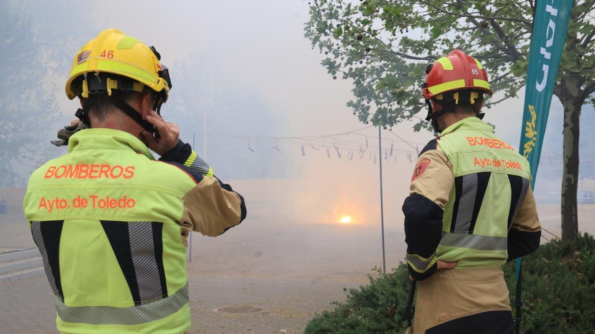Así ha sido la mascletà de las Hogueras de Alicante en Toledo