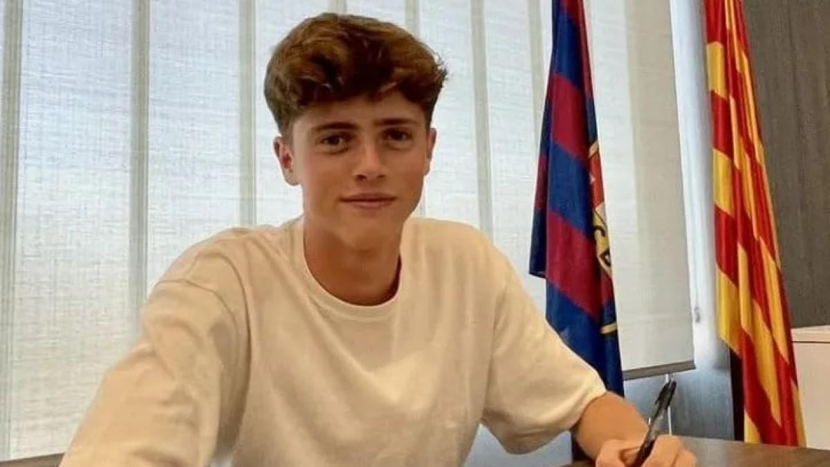 Nico Marcipar, un central a seguir en el Barça