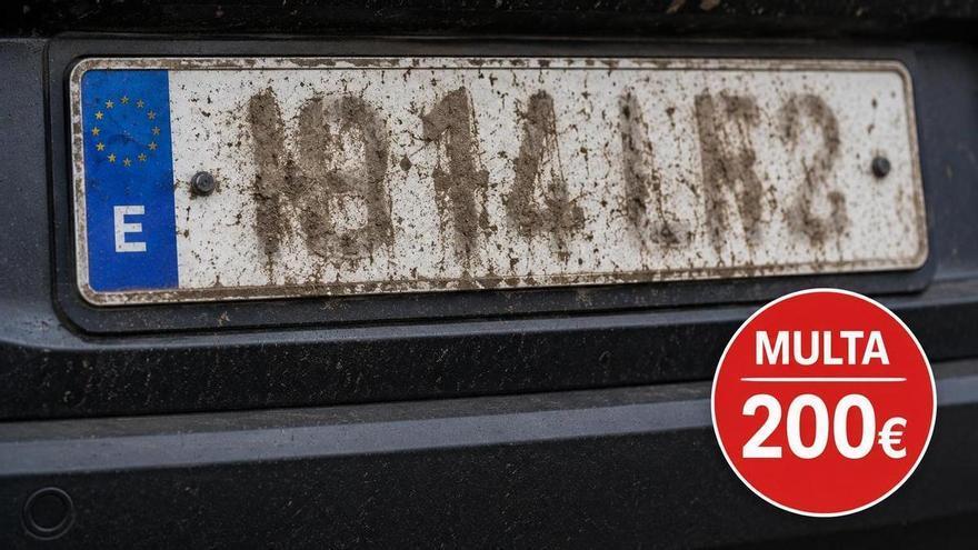 La Ley lo permite: la DGT te multa con 200 euros por algo muy habitual en tu matrícula