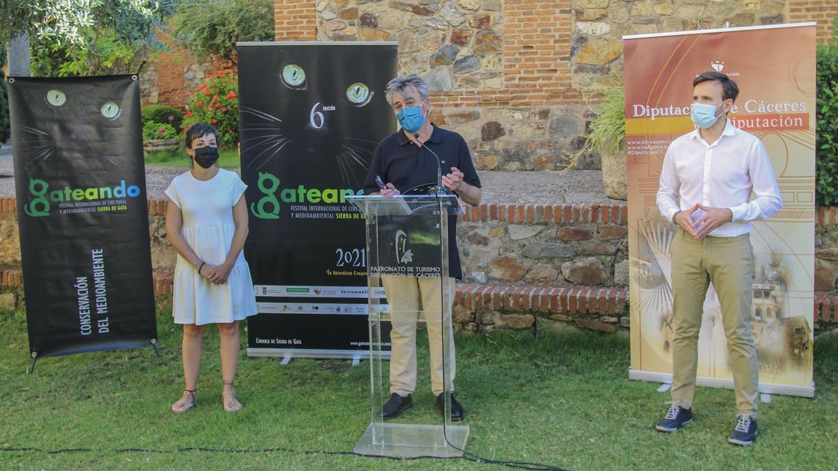 Presentación del Festival Internacional de Cine Rural y Medioambiental en el Palacio Carvajal de Cáceres