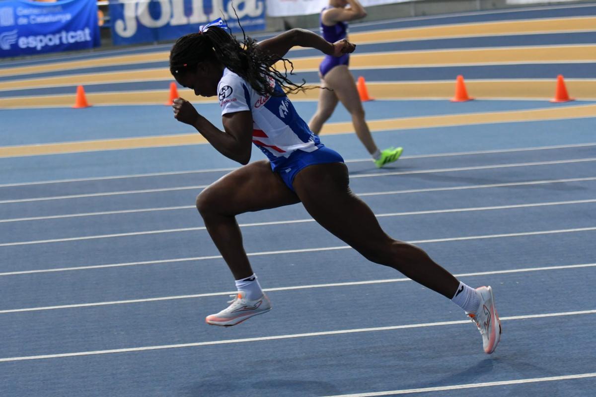 Ericka Badeau Maseras va donar a l'Avinent una segona posició en els 60 metres llisos