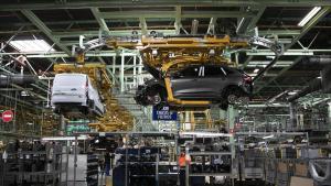 Producción de vehículos en Ford Almussafes, en una imagen de archivo. FACTORIA FORD . PLANTA DE PRODUCCIÓN