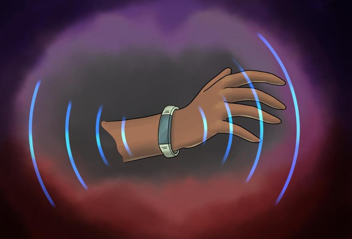 Imagen animada sobre cómo funcionaría la pulsera.