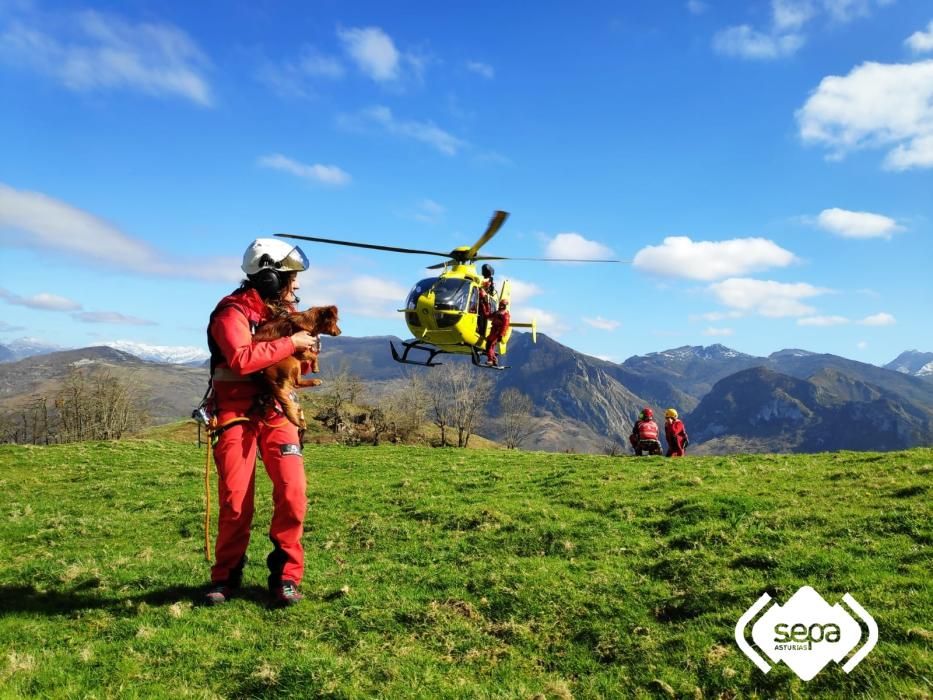 Rescate de montaña en Sobrescobio