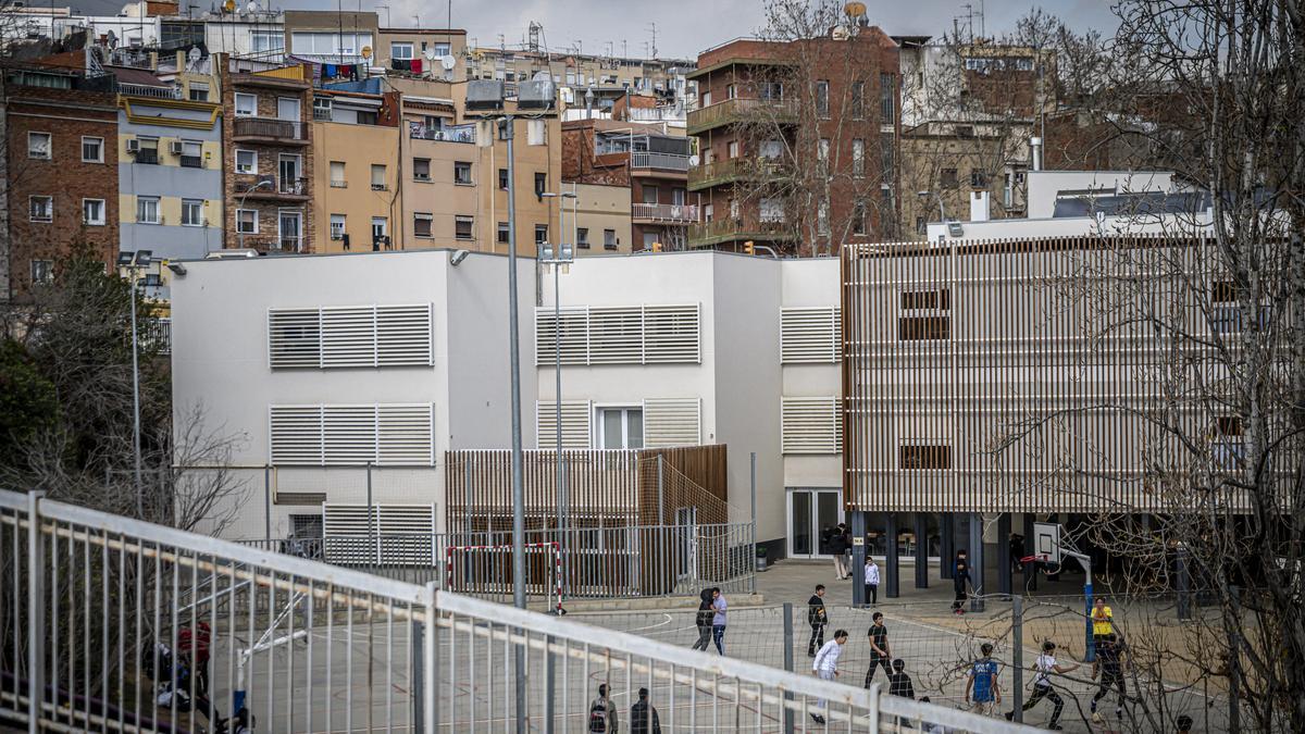 Patio de un colegio en Barcelona.