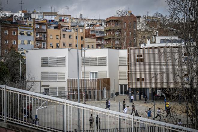 Patio de un colegio en Barcelona.