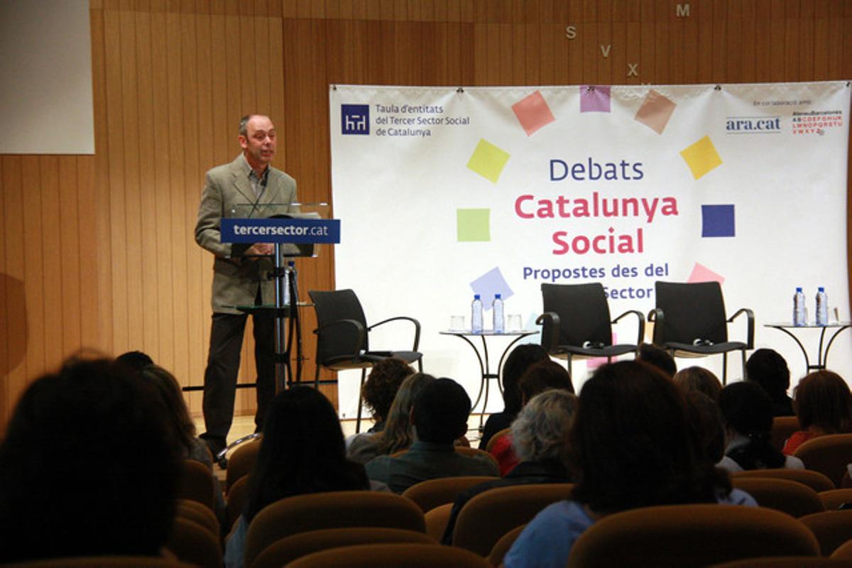 Marc Cadafalch, autor del estudio sobre los cuidadores familiares, este martes.