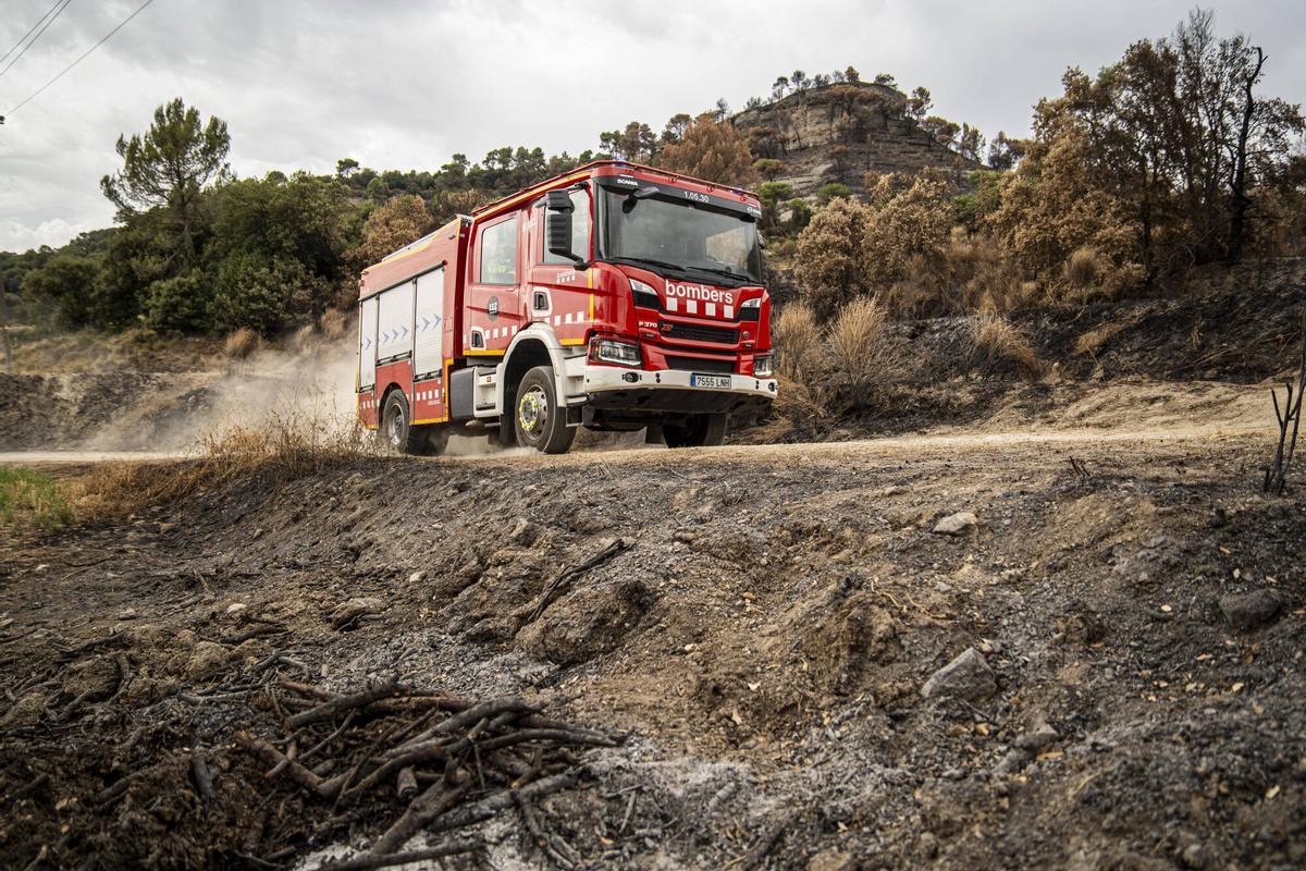 Imatges de l'incendi de Sant Quirze Safaja Imatges de l'incendi de Sant Quirze Safaja