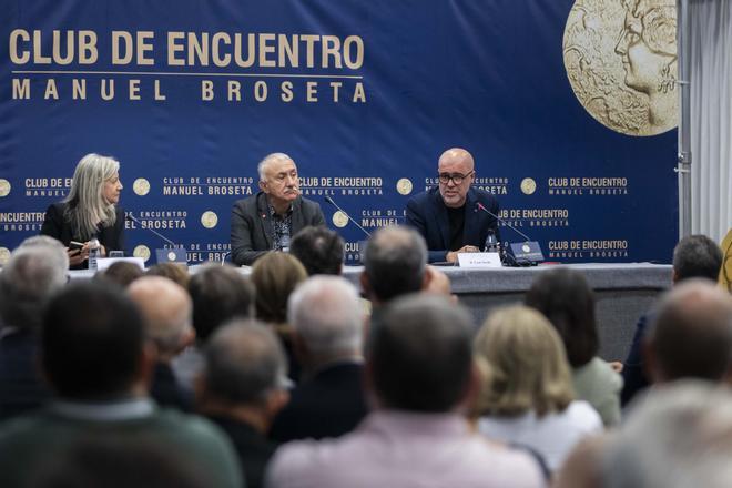 Unai Sordo y Pepe Álvarez en el Club de Encuentro Manuel Broseta