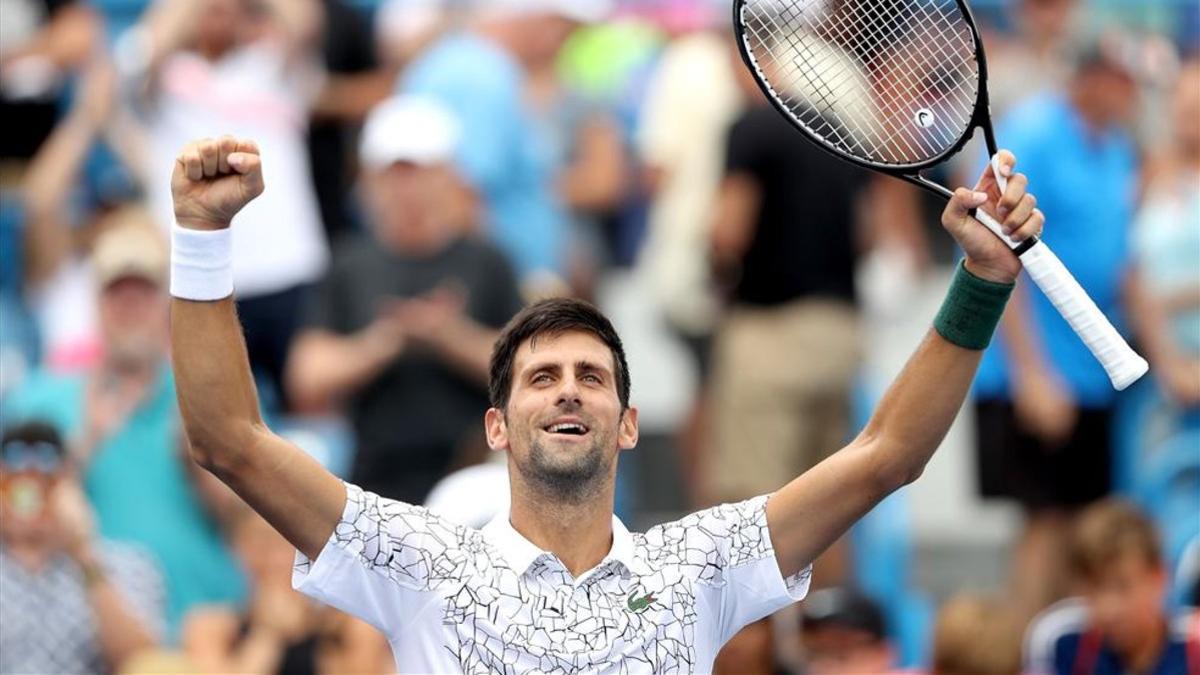Djokovic celebra su pase a cuartos de final