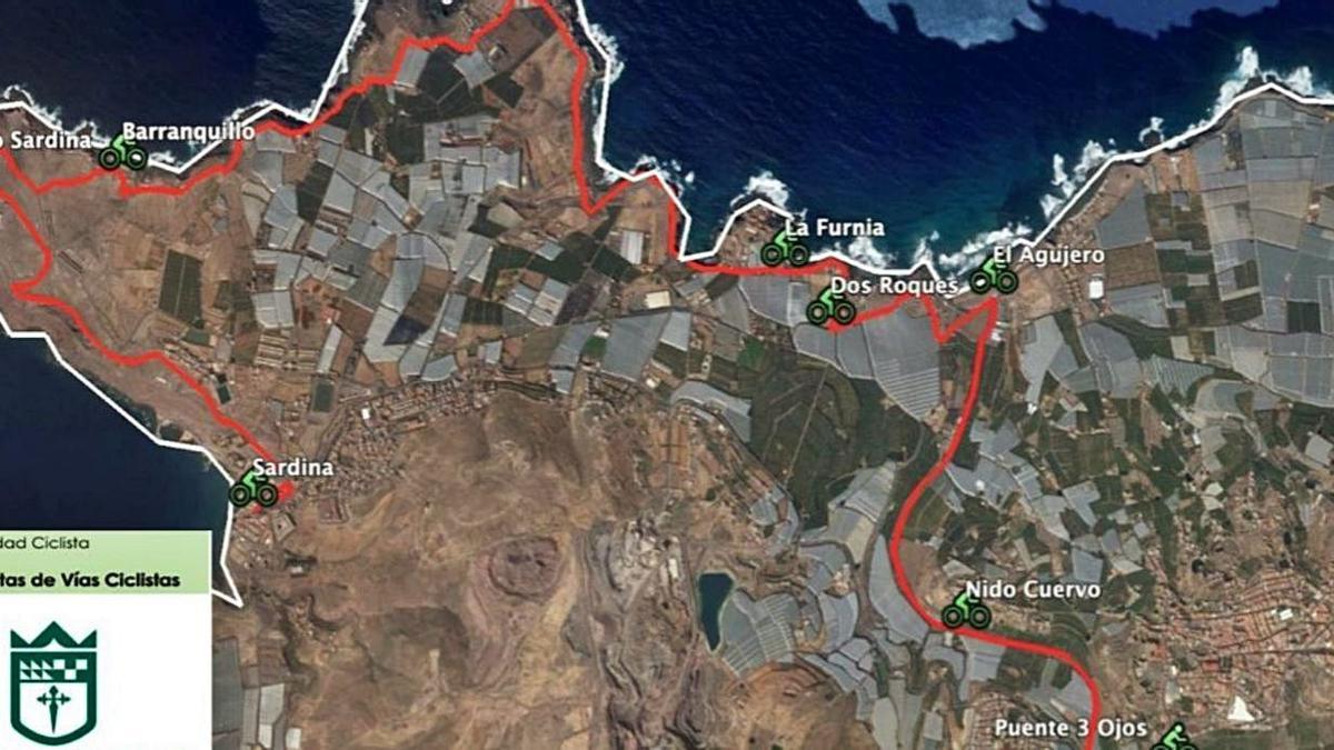 Gáldar diseña la peatonalización de 16 calles en el casco y 14 itinerarios ciclistas