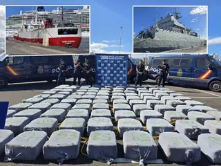 Incautados 4.000 kilos de cocaína en un pesquero cerca de Canarias