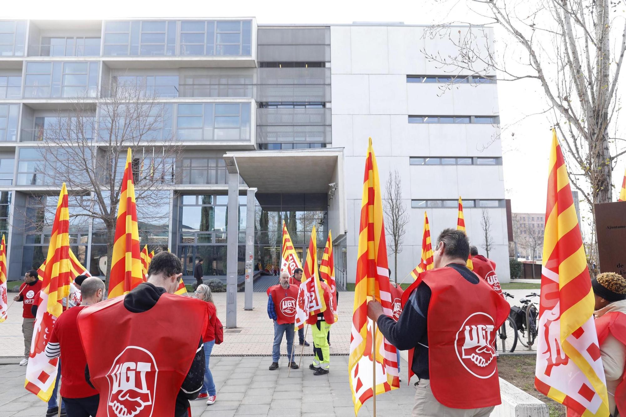 Treballadors d'Artigas Alimentària protesten per la liquidació de l'empresa