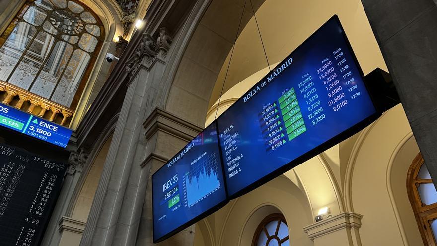 El Ibex 35 logra superar los 7.600 puntos con un avance del 0,72 por ciento