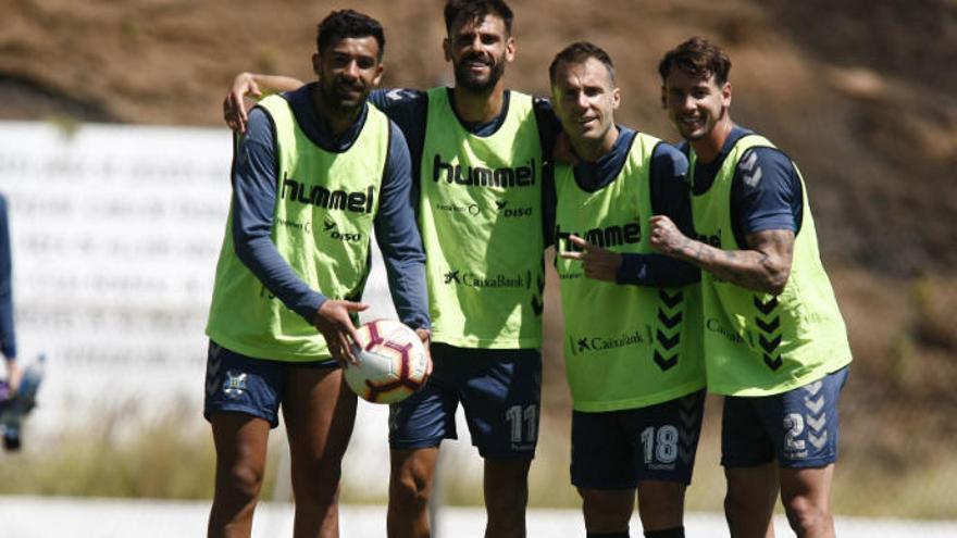 En un entrenamiento del CD Tenerife