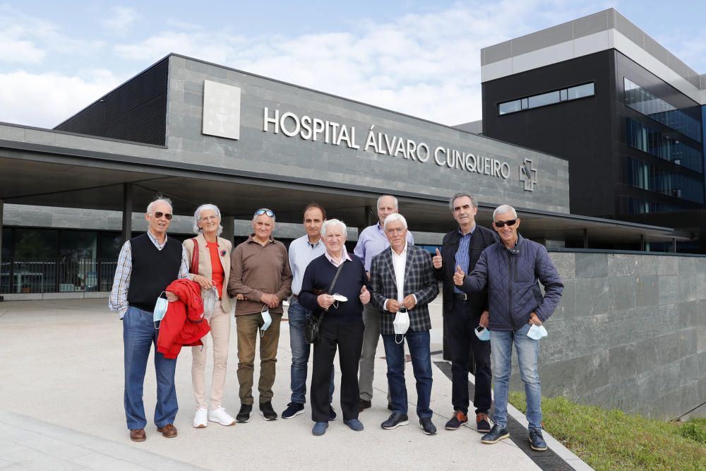 Olímpicos vigueses acudieron al Cunqueiro a visitar a Alejandro Gómez; y varios atletas se reunieron en Castrelos para mostrar su apoyo