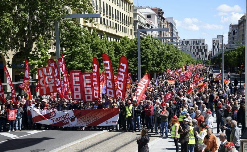 Fotod de la manifestación 1 de mayo- Día del trabajador