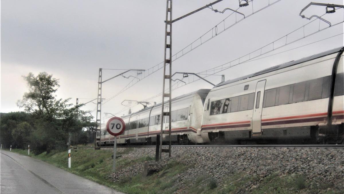 Un tren de rodalies de la R11.