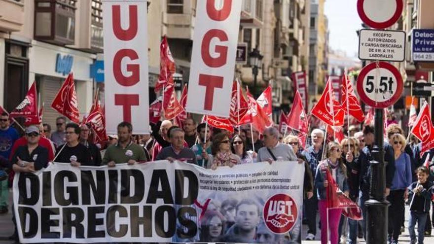 Manifestación 1 Mayo en Castelló.