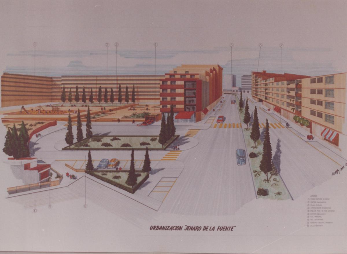 El proyecto de urbanización de la calle Jenaro de la Fuente en el barrio de O Calvario, publicado por FARO el 31 de diciembre de 1989. El proyecto de urbanización de la calle Jenaro de la Fuente en el barrio de O Calvario, publicado por FARO el 31 de diciembre de 1989.