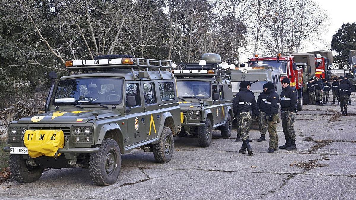 Militares en Monte la Reina, en una imagen de archivo. | LOZ