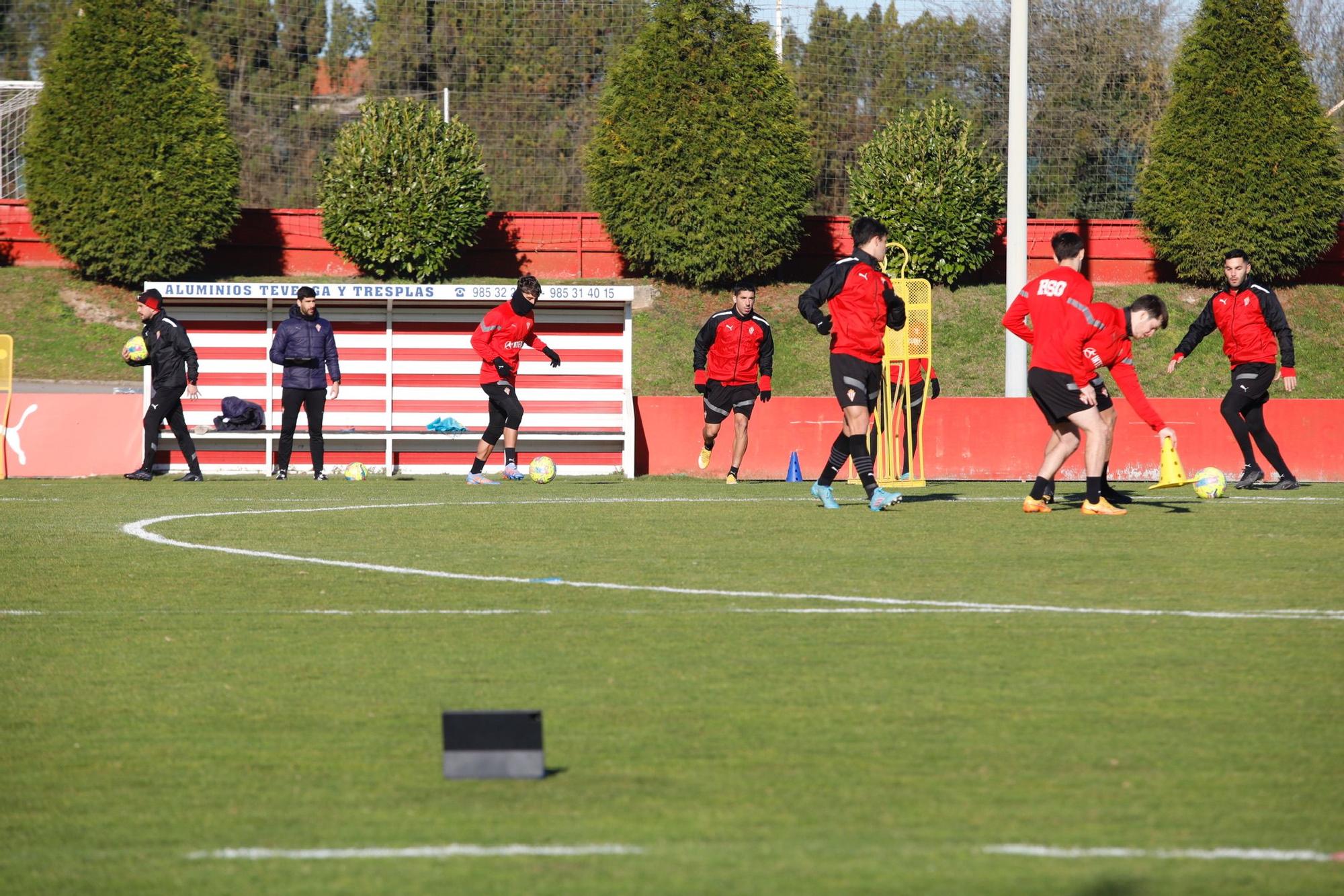 EN IMÁGENES: Así fue el entrenamiento del Sporting