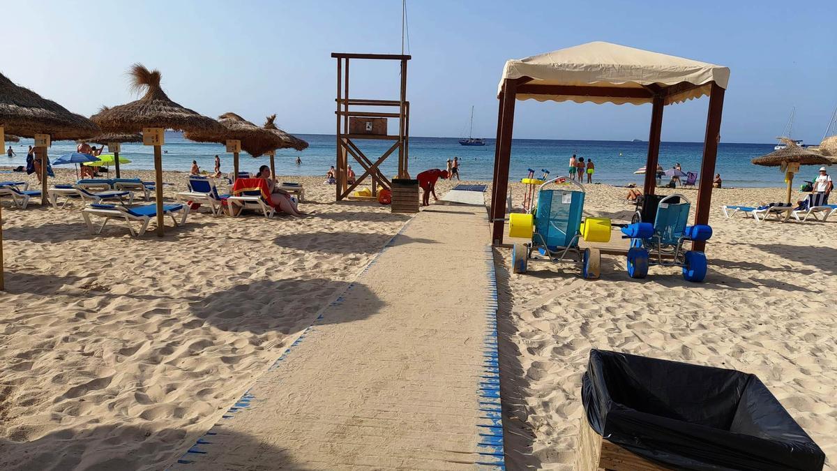 Las playas de Palma cuentan con puntos de baño accesibles certificados.