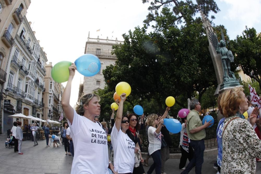 Manifestación de la concertada en Valencia