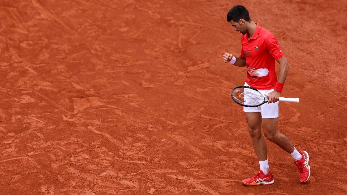 Djokovic, durante un partido en Roland Garros