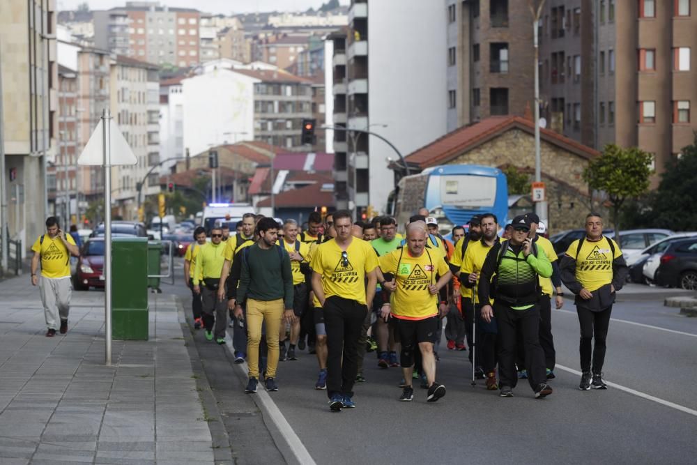 La "marcha del aluminio" de los trabajadores de Alcoa: Primera etapa