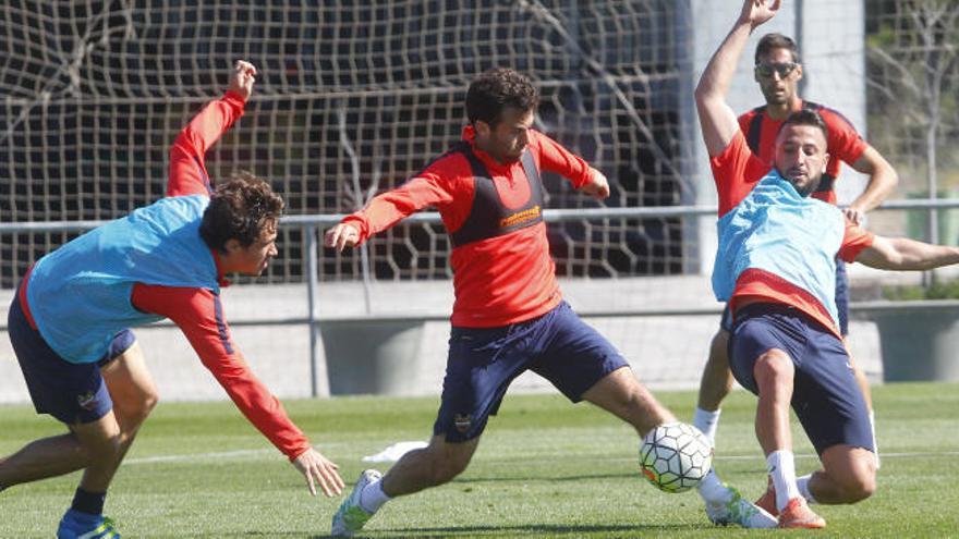 Rossi, en un entrenamiento en Buñol