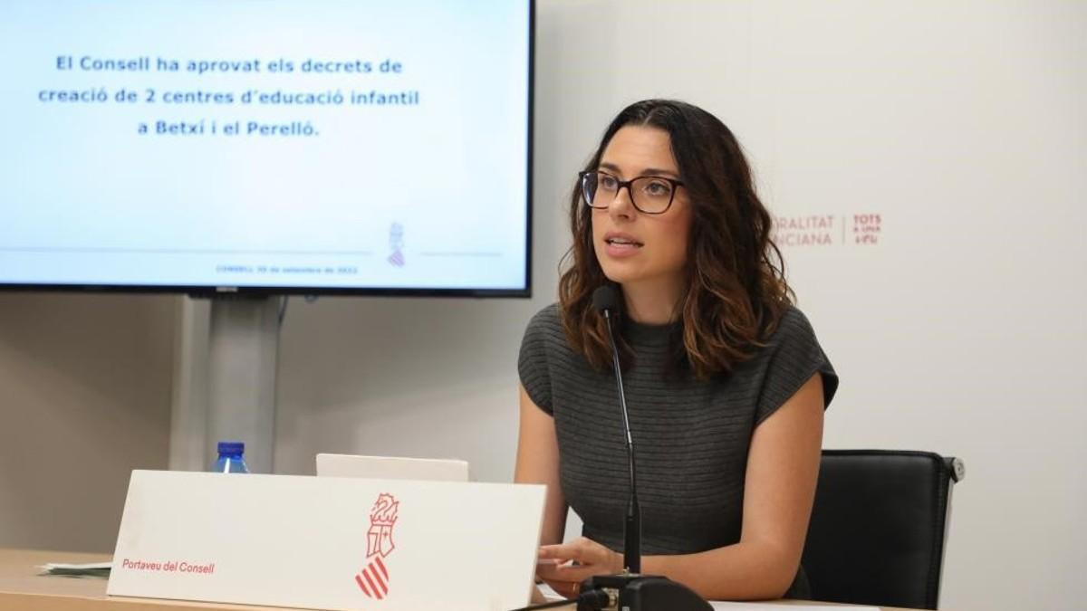 La vicepresidenta de la Generalitat, Aitana Mas, ha comparecido este viernes