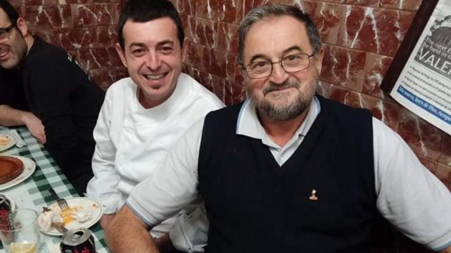 José Ibáñez, junto a Ricard Camarena en una comida.