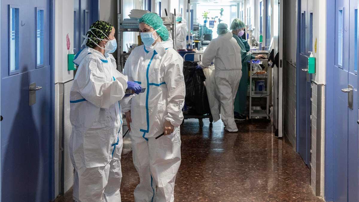 Planta para pacientes covid del Hospital del Mar de Barcelona