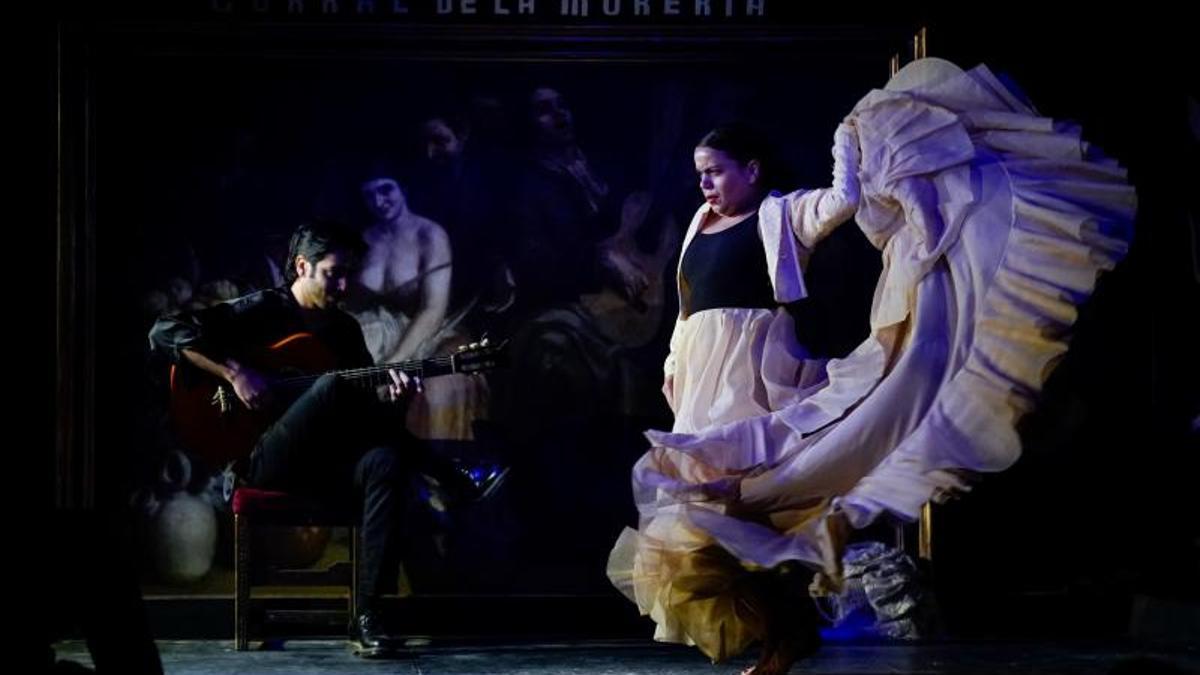 La bailaora María Moreno del grupo de flamenco 'Guerrero'.