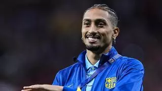 Tensión en el Metropolitano con Raphinha y mensaje del brasileño para las semifinales: "La próxima, pa fuera"