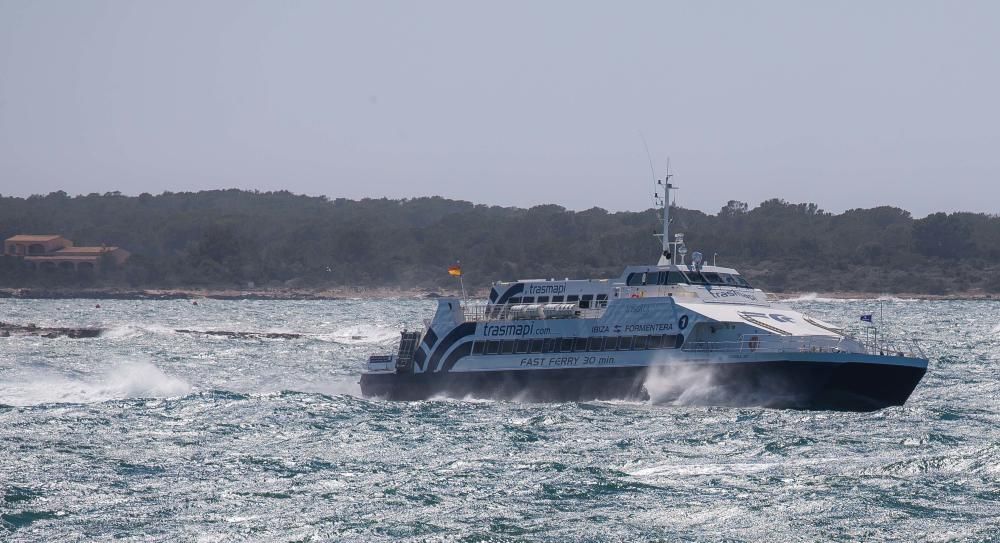 Temporal de viento en Ibiza y Formentera