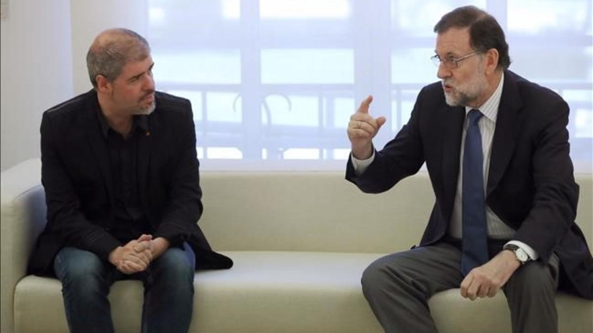 Mariano Rajoy y Unai Sordo
