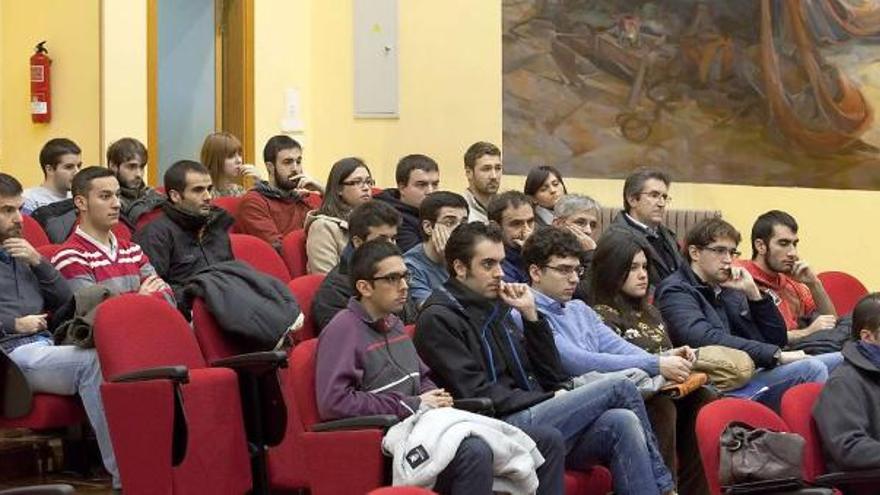 Asistentes a la presentación de Ikerlan, ayer, en el Politécnica.