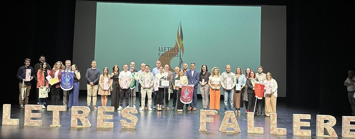 Entrega de premis de Lletres Falleres en una edició anterior.