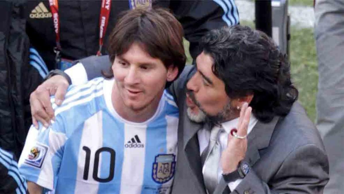 La 'rivalidad' Messi - Maradona se mantiene en Argentina