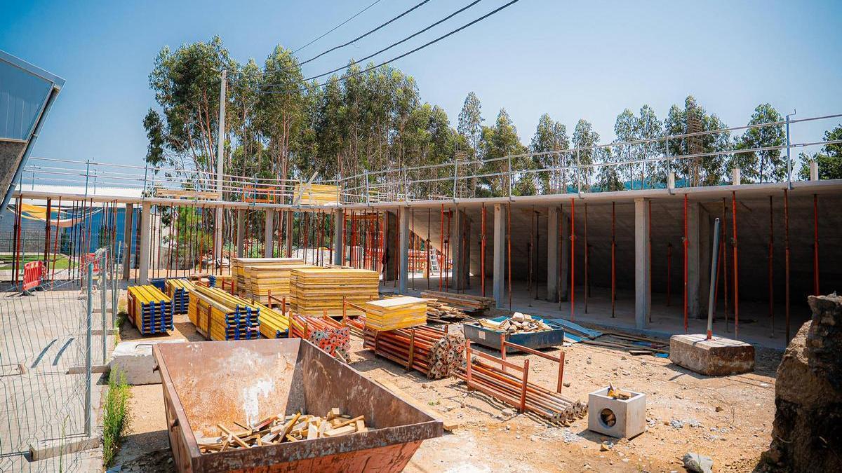 Estado actual de las obras, que ya agotaron el año de plazo dado en la adjudicación.