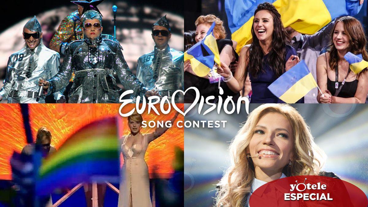 Alguns dels representants d&#039;Ucraïna i Rússia que han passat per Eurovisió
