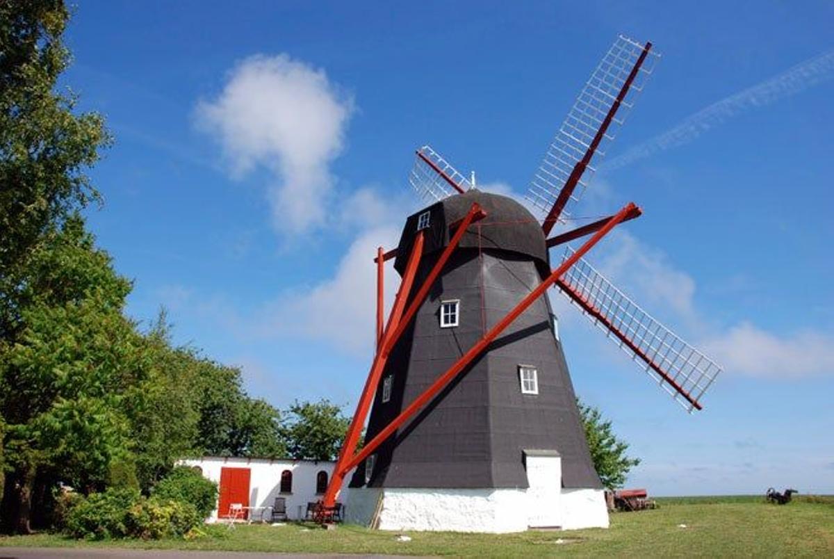 Molino tradicional en Bornholm.