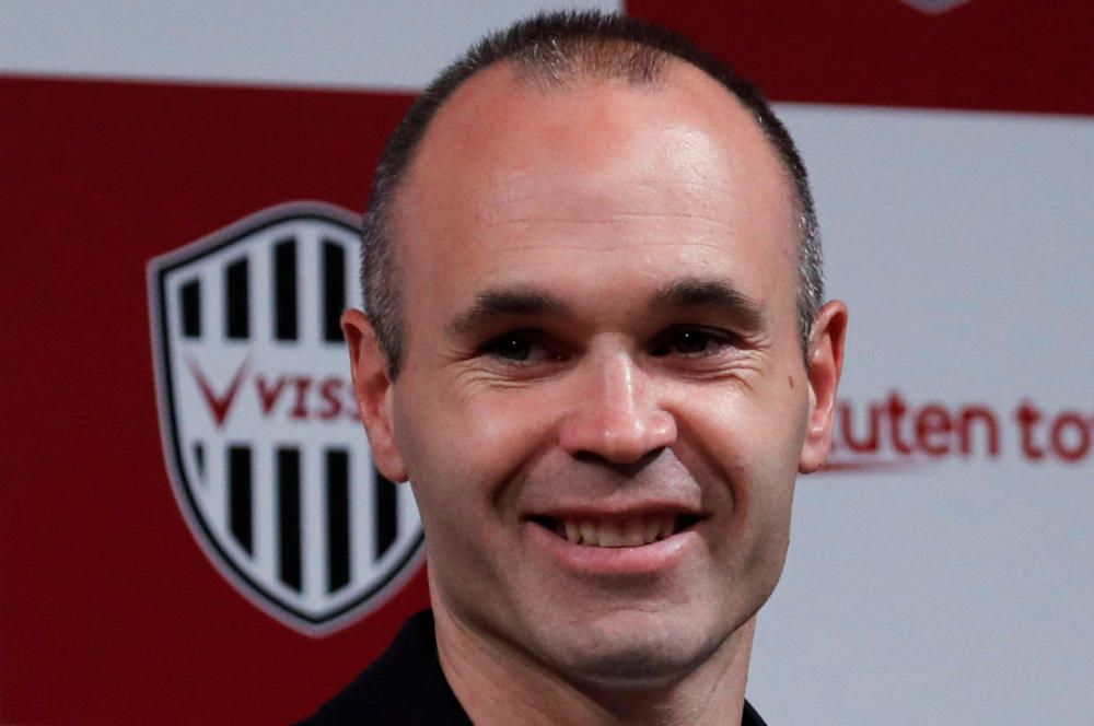 Presentació d'Andrés Iniesta amb el Vissel Kobe