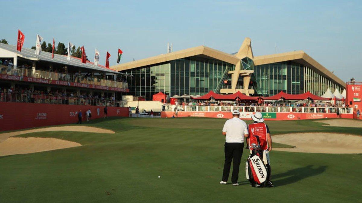 La espectacular casa club del Abu Dhabi Golf Club