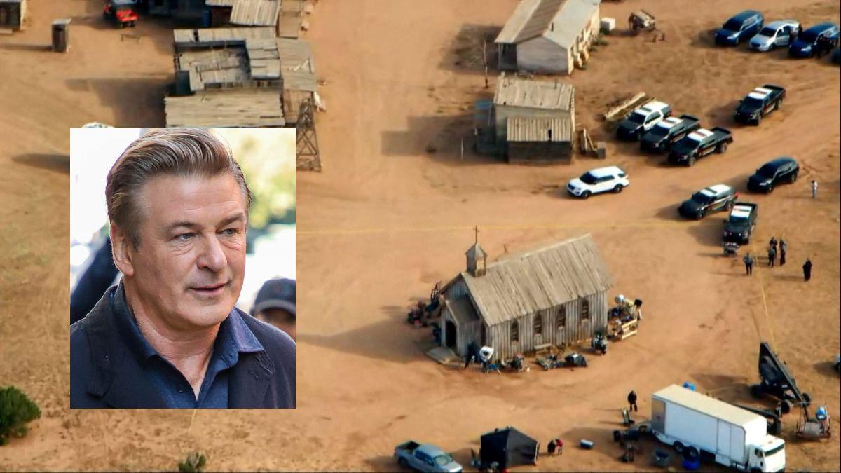 Imatge del set de gravació on l&#039;actor Alec Baldwin va disparar mortalment la directora de fotografia Halyna Hutchins