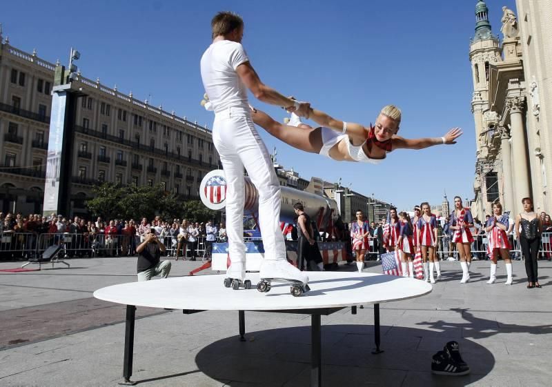 Presentación del Circo Italiano en la Plaza del PIlar